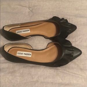 Steve Madden Black Flats, Never worn - Size 7